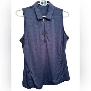 PGA Tour partial zip sleeveless shirt